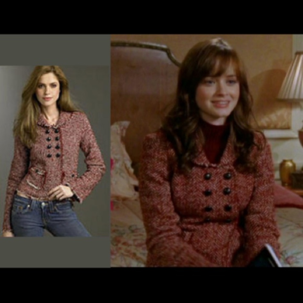 Wyeth red tweed blazer ASO Rory Gilmore Sz medium